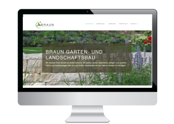 Webdesign, Webseite Garten- und Landschaftsbau